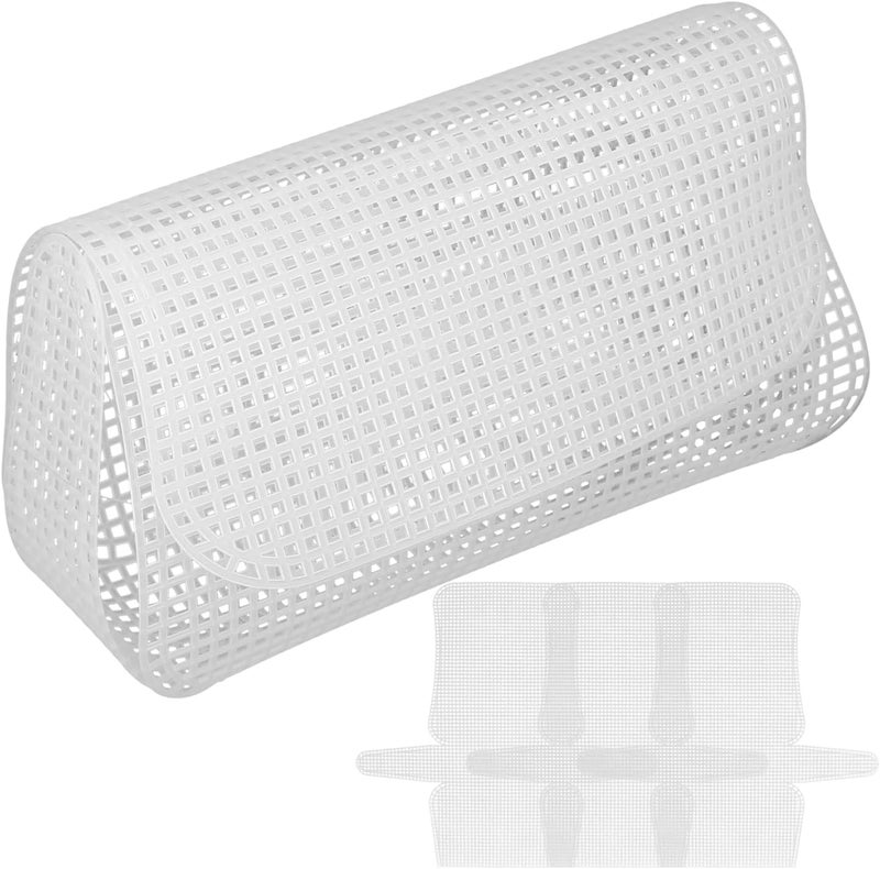 DIYEAH Plastic Mesh Canvas Sheets for Crochet Bag 4pcs White 2mm Grid Plastic Canvas for Cross Stitch 13.97 X 12.99 Inch - Image 1